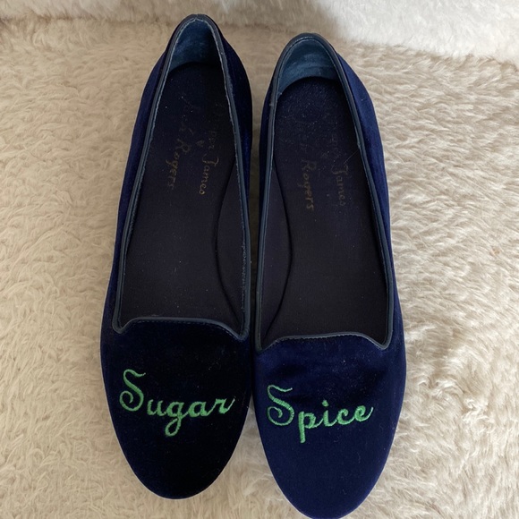 Jack Rogers x Draper James Sugar and Spice Velvet Loafer, size 8.5, EUC - Picture 2 of 7